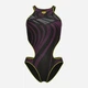 Купальник слитный женский Arena One Stream Swimsuit 008953-560 34 Черный/Розовый (3468337505532) - изображение 6