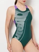 Купальник суцільний жіночий Arena Bright Glare Swimsuit V Back 008930-690 44 Зелений (3468337533696) - зображення 3
