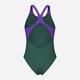 Купальник суцільний жіночий Arena Bright Glare Swimsuit V Back 008930-690 44 Зелений (3468337533696) - зображення 5
