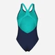 Купальник слитный женский Arena Flow Swimsuit V Back Lb 008935-790 42 Темно-синий (3468337517184) - изображение 5