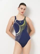 Купальник слитный женский Arena Ripples Swimsuit U Back B 009500-780 42 Синий (3468337554493) - изображение 1