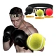 Мяч для бокса Fight Ball 60 г желтый с повязкой на голову - изображение 2