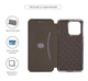 Чехол-книжка для Motorola Edge 60 Fusion 5G/60 5G, G-Case, Черный, кожаный чехол-книга из экокожи (PU) и TPU, с магнитом, с подставкой и вместительным кардхолдером, противоударный, защита всего корпуса, ArmorStandart (ARM85380) - изображение 3