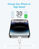 Kabel Anker 322 USB-C to Lightning 1.8m White (A81B6G21) - obraz 6