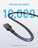 Kabel Anker USB-C to USB-C 240W 0.9m Black (A81D5H11) - obraz 4