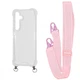 Чехол WAVE Clear Case With Strap для Samsung Galaxy S24 Plus Pink Sand - изображение 1