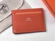 Картхолдер з натуральної шкіри Hermes 219 Orange помаранчевий - зображення 1