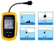 Многофункциональный эхолот Fish Finder портативный до 100 м сонар Черно-желтый - изображение 5