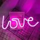 Светильник неоновый LOVE CG 9209 Розовый - изображение 2