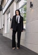 Женский костюм оверсайз Сабрина LEO PRIDE 0146 50-52 Черный ( LP - 0146/2 F ) - изображение 10