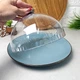 Крышка-купол пластиковая для тортовницы 21×15 см с ручкой, прозрачная - изображение 4