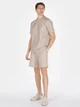 Футболка бавовняна довга чоловіча Colin's CL1074141BED S Beige Striped з принтом (8684112748221) - зображення 3
