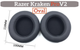 Амбушюры для наушников Razer Kraken Pro V2, Kraken 7.1 V2 Oval Овал black черные - изображение 3