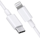Кабель для быстрой зарядки айфон айпад Apple iPhone 8 X 11 12 13 14 Pro Max Plus Mini Type C to Lightning USB-C шнур тайпси лайтнинг для швидкого заряджання iOS устройств Apple Белый LEXEGO CZ-TC1 - изображение 1