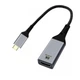 Перехідник Cablexpert USB Type-C - HDMI (M/F), 0.15 м, чорний/сріблястий (A-CM-HDMIF8K) - зображення 1