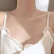 Ланцюжок на шию Solitaire з кристалом Swarovski, золотистий - зображення 5