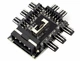 Переходник molex to 8 x 3pin - разветвитель питания для кулеров - изображение 1