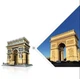 Конструктор 3D Wange Архітектура Тріумфальна арка Париж Arc de Triomphe Paris для дітей та дорослих,3Д, 1391 деталь різнокольоровий 5223 - зображення 7