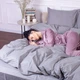 Комплект постельного белья MirSon Satin&nbsp;Stripe 30-0010&nbsp;Light&nbsp;Gray 220х240 King Size (2200005251157) - изображение 8