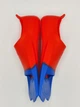 Ласты для плавания Zoggs Ultra Blue тренировочные короткие силиконовые ласты для бассейна 33/34 (20,5 см) Красный,синий (311389) - изображение 4