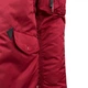 Парка зимняя с мехом женская Alpha Industries N-3B W L Бордовая - изображение 15