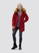 Парка зимняя с мехом женская Alpha Industries N-3B W L Бордовая - изображение 11