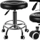 Косметический стул Beautylushh СР23505 черный, экокожа, вращающийся на 360°, регулировка высоты, до 150 кг - изображение 8