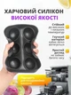 Силіконова форма для льоду у вигляді кульок 4,5 см, 6 комірок, з кришкою і воронкою - зображення 4