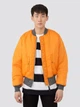 Бомбер мужской Alpha Industries MA-1 Flight Jacket MJM21000C1 XL Серый/Оранжевый (640631433152) - изображение 12