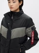 Куртка зимняя короткая женская Alpha Industries Chevron Parka W WJC50501C1 S Черная (640631034779) - изображение 6