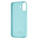 Чехол Fiji Silicone Case для Apple iPhone 16 бампер накладка Soft Touch с микрофиброй Aquamarine - изображение 2