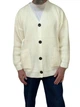 Теплый мужской кардиган крупной вязки,One Size ,молочный - изображение 2