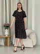 Платье из штапеля миди летнее женское Merlini Казерта 700001261 L-XL Черное (700001261_2) - изображение 4