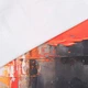 Ткань купон декоративный Абстракция оранжево-серая 45х45 см (260г/м.кв шт) 187961 - изображение 4