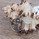 Кулон круглый ангелочек из серебра - изображение 6