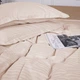 Простынь MirSon King Size 240x260 см 30-0004 Cream Satin Stripe (2200005248836) - изображение 6