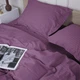Простынь MirSon King Size 240x260 см 30-0008 Smoky Pink Satin Stripe (2200005250518) - изображение 3
