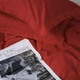 Простынь MirSon King Size 240x260 см 30-0018 Red Satin Stripe (2200005254721) - изображение 4