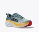 Мужские кроссовки HOKA ONE ONE BONDI 8 1123202 GBMS 43,5 (EU 43 1/3, USA 9,5 D, 27,5 см) серые с желтым - изображение 6