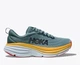 Мужские кроссовки HOKA ONE ONE BONDI 8 1123202 GBMS 46,5 (EU 46 2/3, USA 12 D, 30 см) серые с желтым - изображение 7