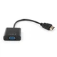 Переходник HDMI M to VGA F 0.15m 1080p black Vinga (VCPAHDMIM2VGAFBK) - изображение 3