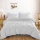 Простынь на резинке по периметру MirSon Satin Light Pro 10-001 Snow White 140x200+25 см (2200010169034) - изображение 2