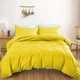 Простынь на резинке по периметру MirSon Satin Light Pro 10-002 Yellow 200x220+25 см (2200010169683) - изображение 2