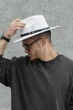 Чоловічий Капелюх Fedora З Ремінцем White (8049696) - изображение 1