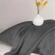 Простынь MirSon Satin Light Pro 10-005 Dark Gray 180x220 см (2200010171266) - изображение 4