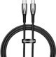 Кабель Baseus Glimmer USB-C - USB-C 100W 1 м Black (CADH000701) - изображение 1
