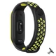 Ремешок Nike style для фитнес-браслета Xiaomi Mi Band 6/5 Черно-желтый + металическая кнопка (mrk5685) - изображение 1