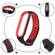 Ремешок Nike style для фитнес-браслета Xiaomi Mi Band 7/6/5 Белый с черным + металическая кнопка (mrk2465) - изображение 4