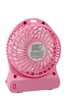 Портативный USB мини-вентилятор с аккумулятором Portable Mini Fan настольный Розовый - изображение 3