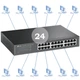 Гігабітний комутатор TP-LINK з 24 портами 10/100/1000 Мбіт/с мережний комутатор для офісу та будинку - зображення 5